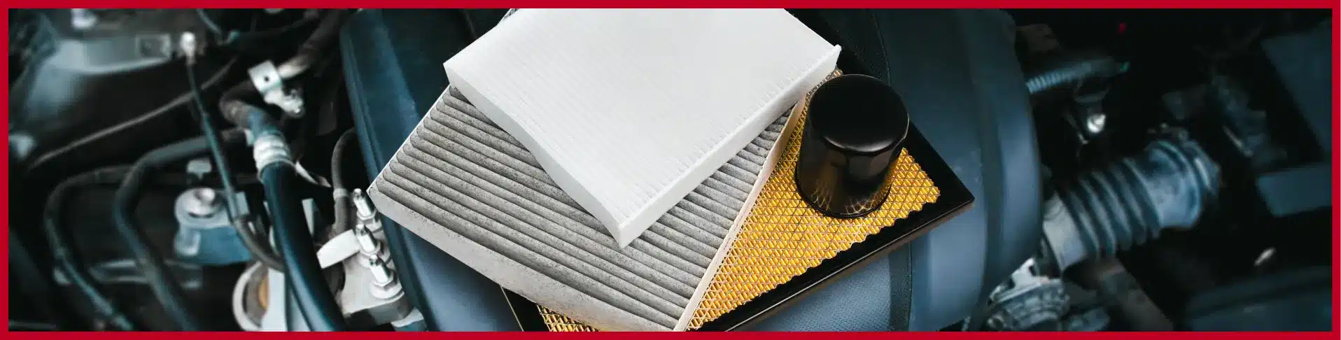 a close-up of some filters showing expert auto a/c repair in E-Motive in Mertztown, PA.