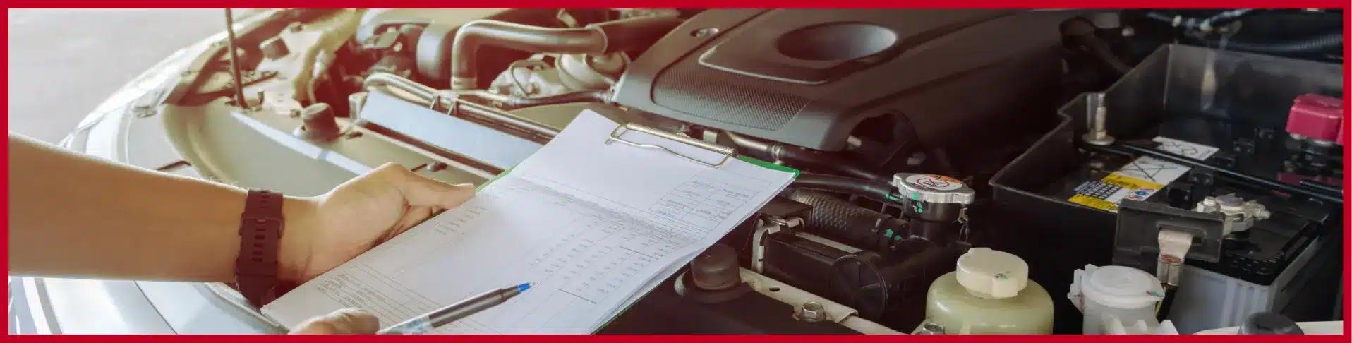 Mechanic conducting Pennsylvania state vehicle inspection at E-Motive Performance Mertztown PA